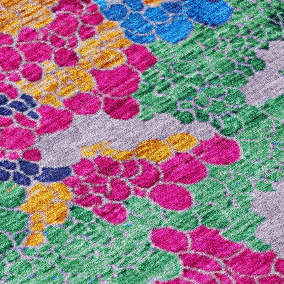 Machine Washable Indoor/Outdoor Chantille ACN1906 Blush 1'8" x 2'6" Rug