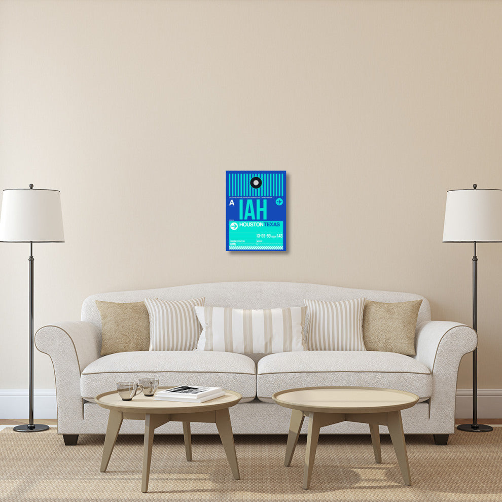 "IAH Houston Luggage Tag 2" Fine Art Print