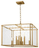 Erro Large Lantern, Burnished Brass