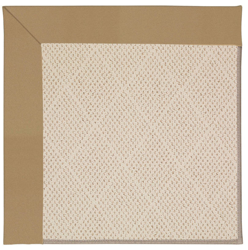Zoe-White Wicker Machine Tufted Rectangle Rug, Light Gold, 2'x3'