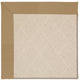 Zoe-White Wicker Machine Tufted Rectangle Rug, Light Gold, 2'x3'