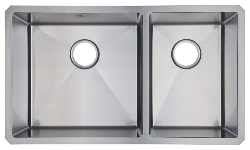 Starstar Undermount Stainless Steel Double Bowl Kitchen Sink With Accessories