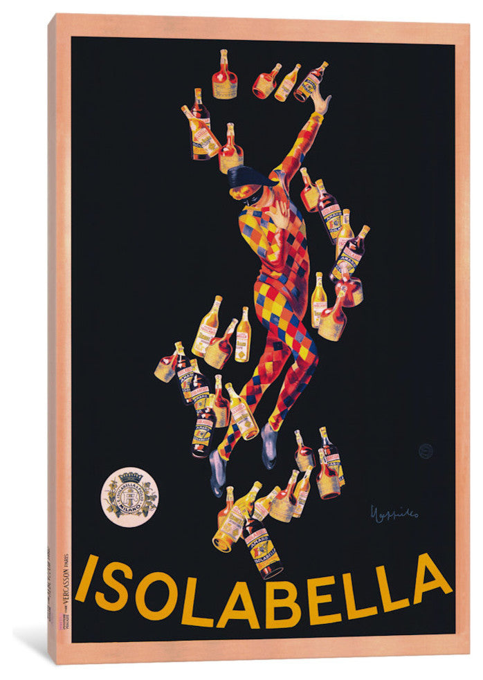 "Isolabella (Vintage)" by Leonetto Cappiello, 26x18x1.5"