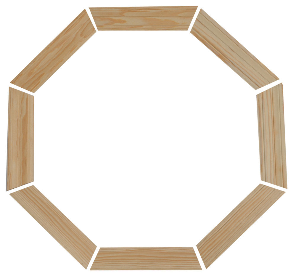 Trim Kit For Wood Vent Octagon Window, Pine