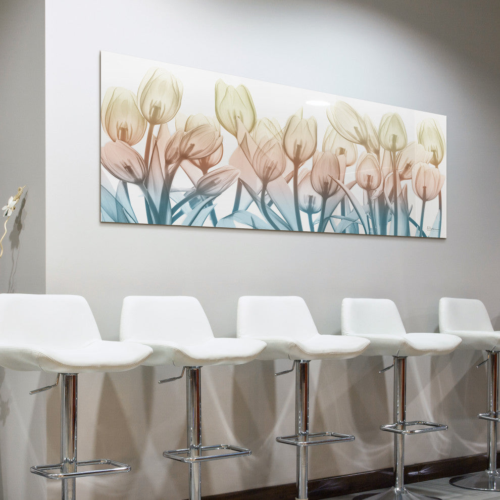 "Spring Blooms" Frameless Free Floating Panel Graphic Wall Art, 24"x63"