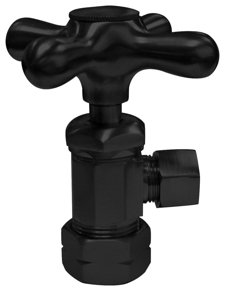 Supply Kit - 5/8" Od X 3/8" Od X 20" Corrugated In Oil Rubbed Bronze, Powder Coated Flat Black