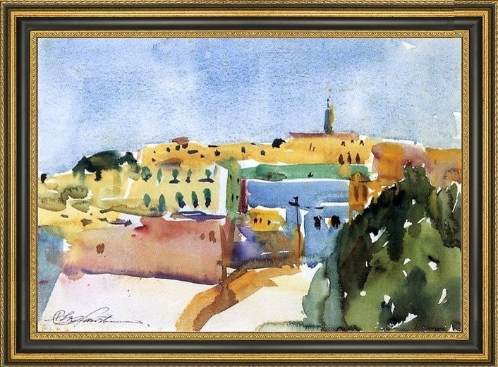 Charles Webster Hawthorne Tangiers Framed Premium Canvas Print, 16"x24"