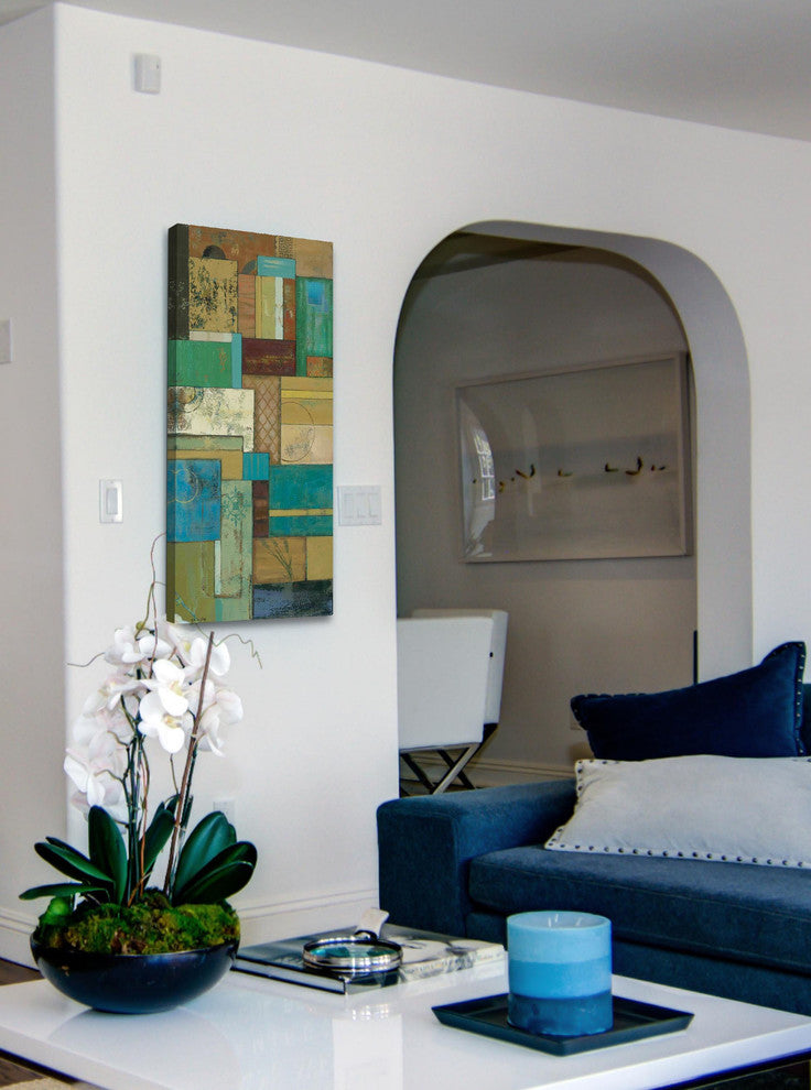 "Fossil Infusion IV" Painting Print on Wrapped Canvas by Julie Joy