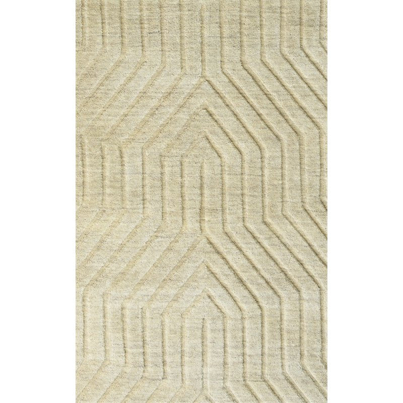 Technique 9' x 12' Solid Tan Hand Loomed Area Rug