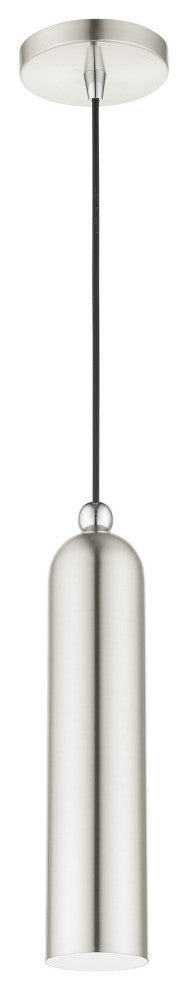 Brushed Nickel Mid Century Modern, Minimal, Urban, Scandinavian Pendant