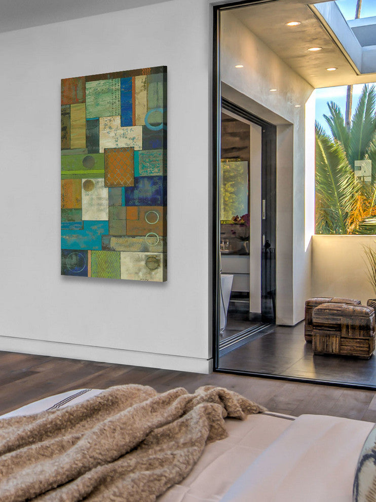 "Fossil Infusion III" Painting Print on Wrapped Canvas by Julie Joy