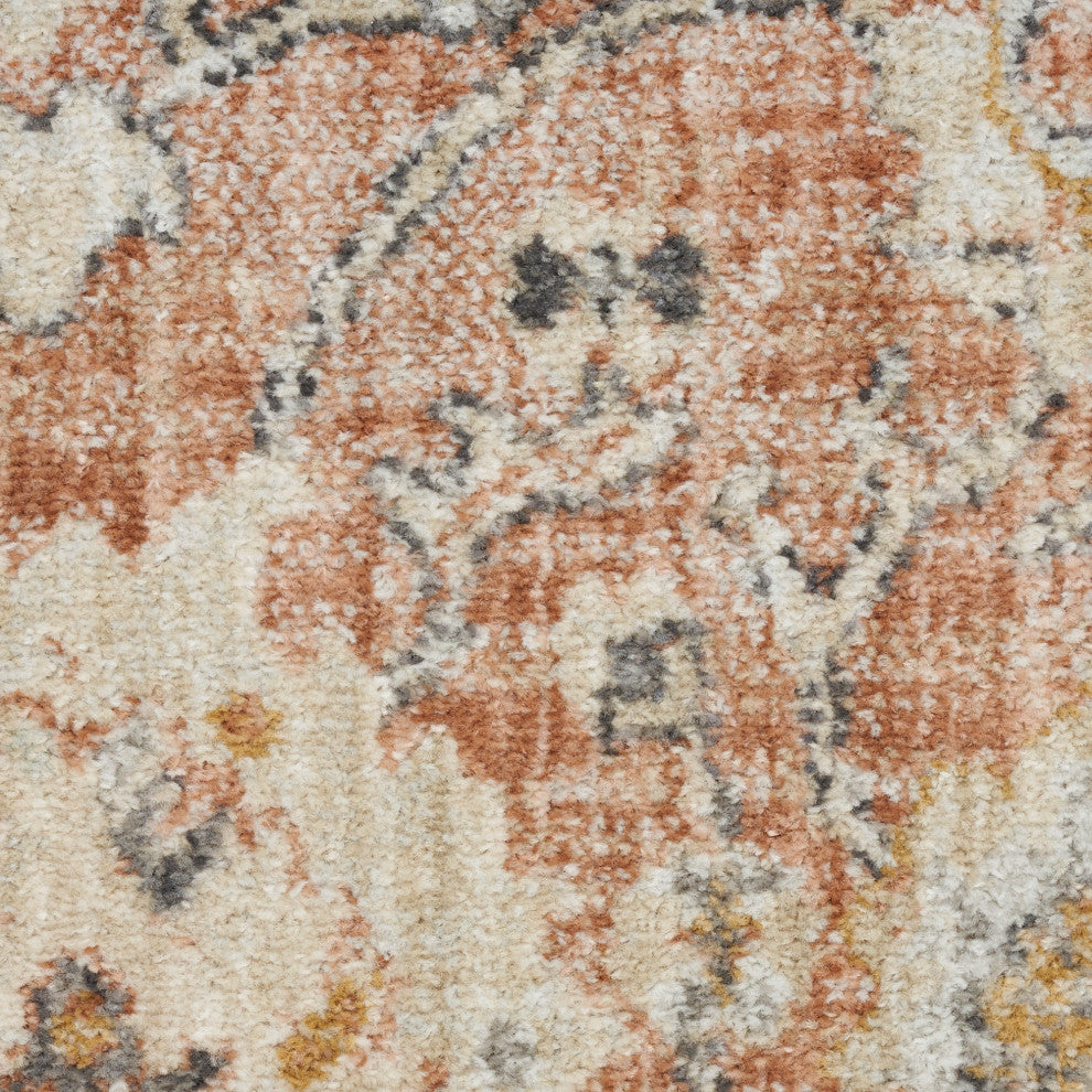 Nourison Oushak Home 9' x 12' Rust Vintage Indoor Rug