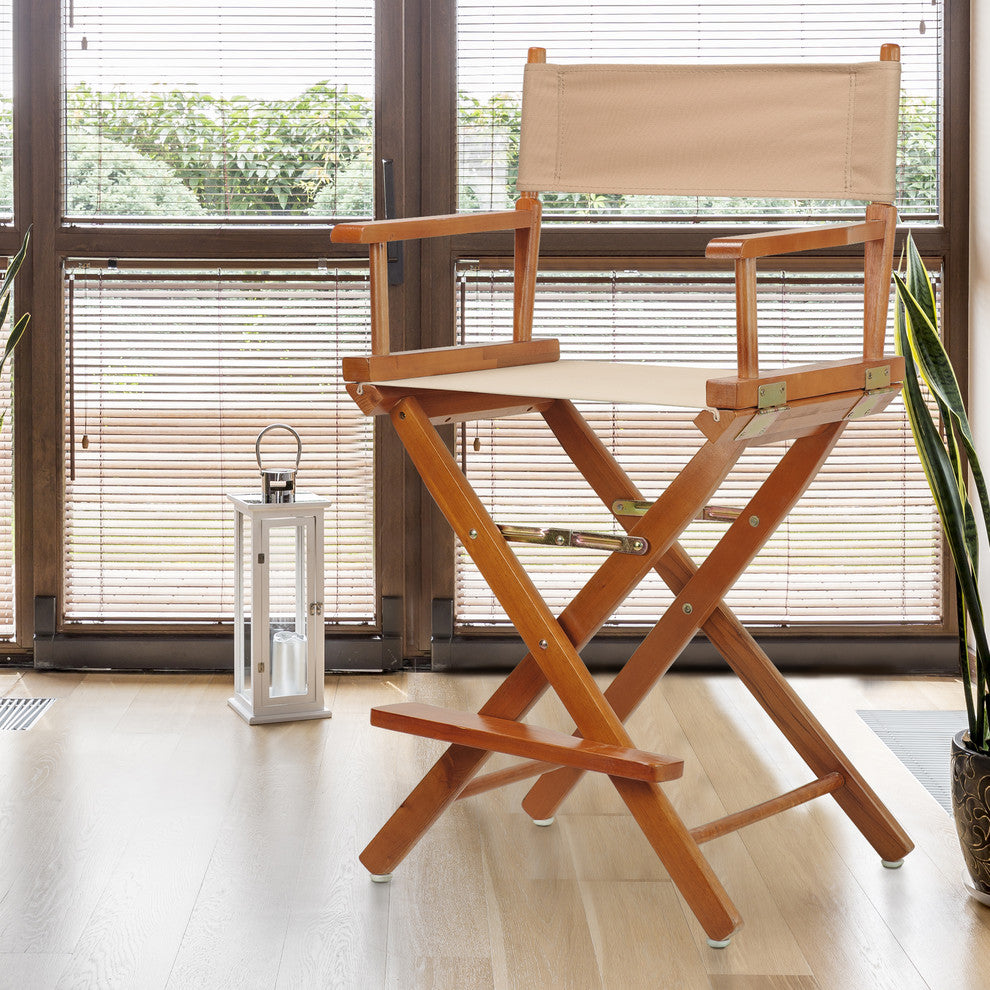 024" Director's Chair Honey Oak Frame-Tan Canvas