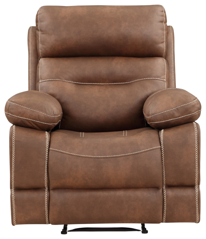Rudger Manual Recliner Chair Brown