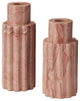 Penrose Pink Candle Holder, 2-Piece Set