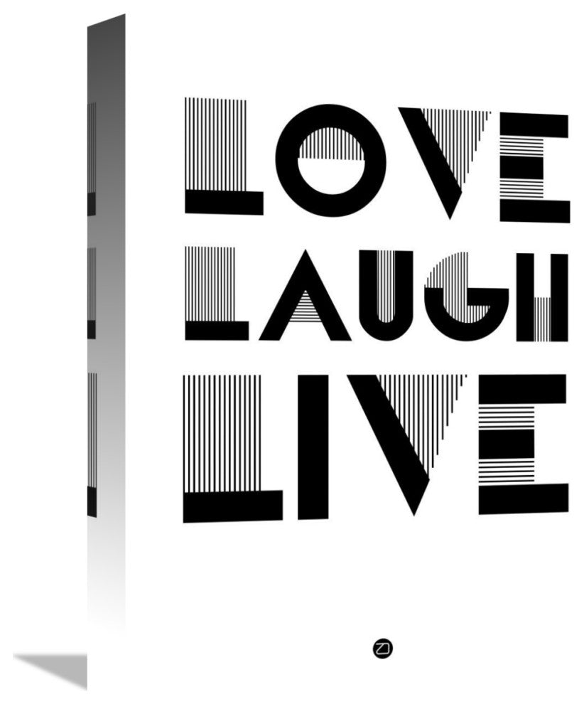 "Love Laugh Live Poster 3" Fine Art Print