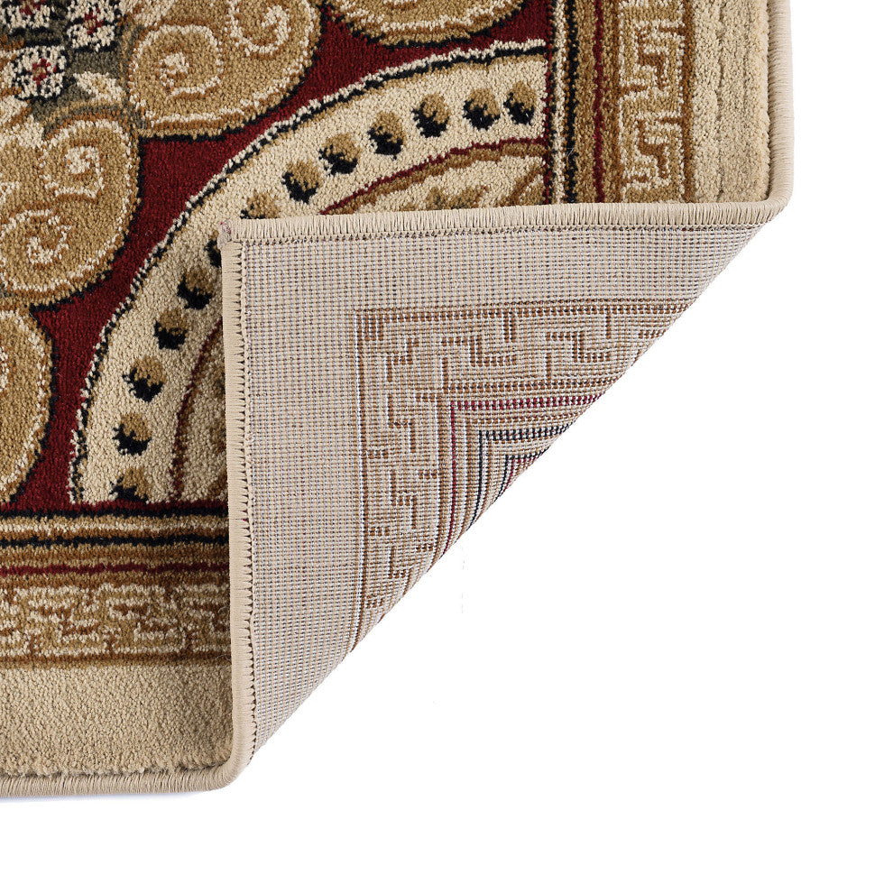 Jayden Traditional Oriental Area Rug, Ivory, 7'10''x10'3''