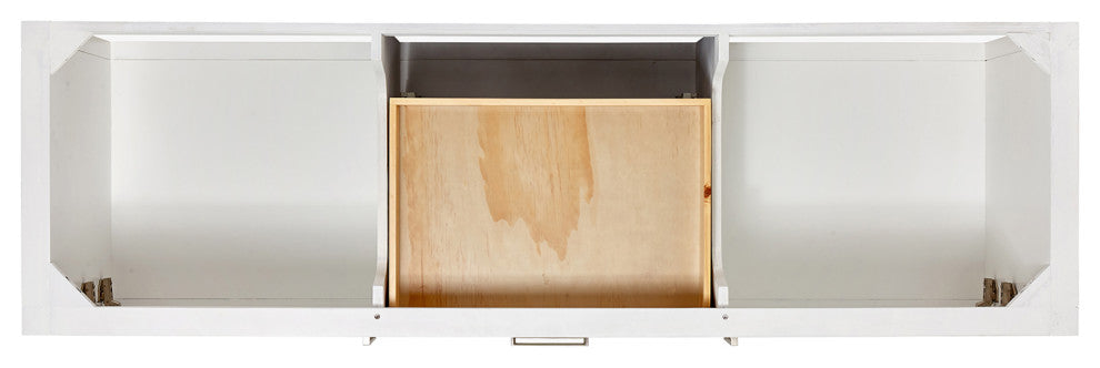 Ariel Bayhill 72" Double Oval Sink Bathroom Vanity, Carrara Quartz