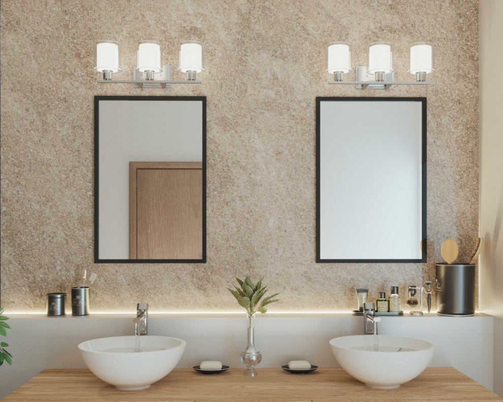 Invite Collection 3-Light Bath Light, Brushed Nickel