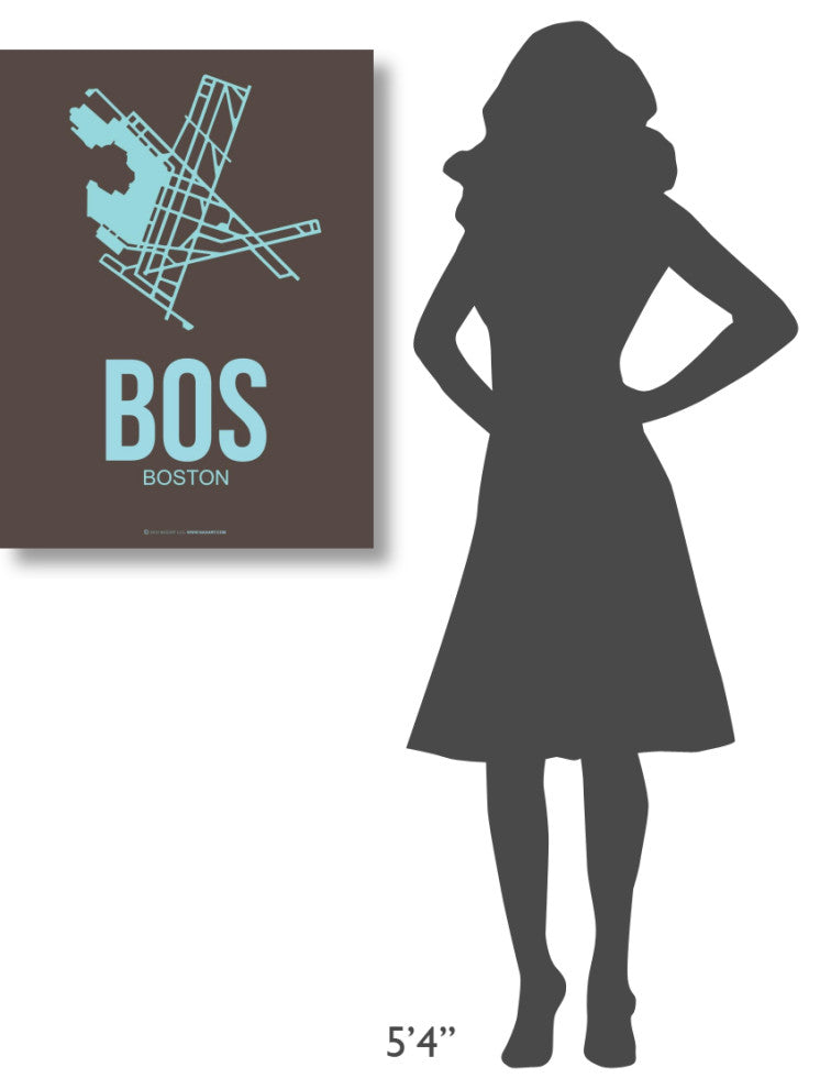"BOS Boston Poster 2" Fine Art Print
