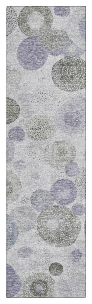 Machine Washable Indoor/Outdoor Chantille ACN1896 Violet 2'3" x 7'6" Runner Rug