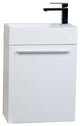 Bath Vanity, Glossy White, 18"