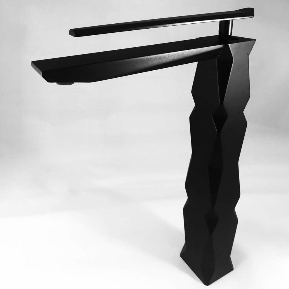 Ikon Luxury Vessel Sink Faucet, Black