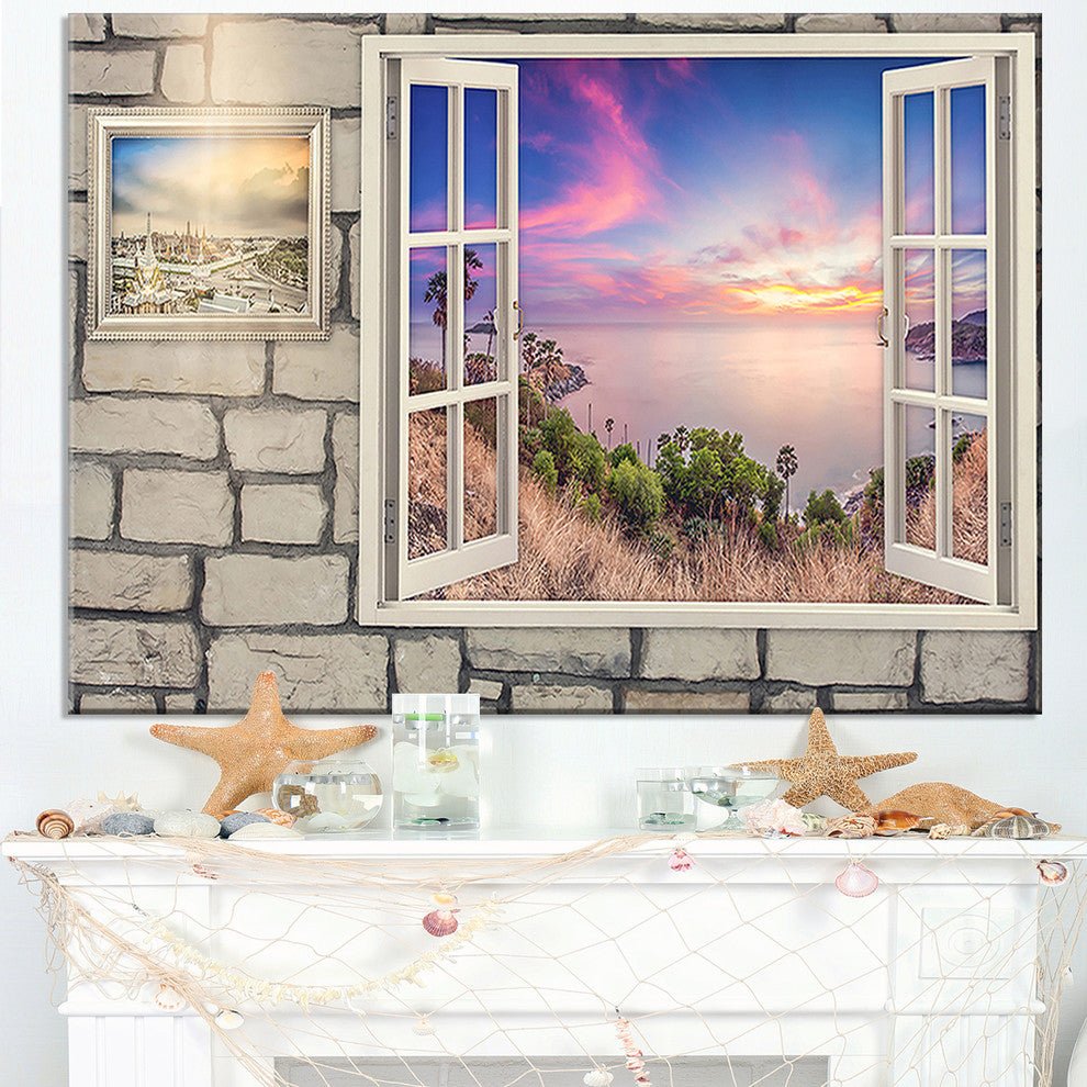 "Window To Beautiful Stretch of Land" Landscape Wall Art, 40"x20"