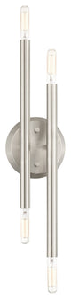 Brushed Nickel Mid Century Modern Sconce