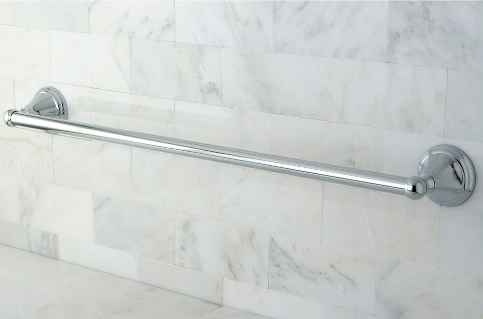 Kingston Brass 24" Towel Bar, Polished Chrome