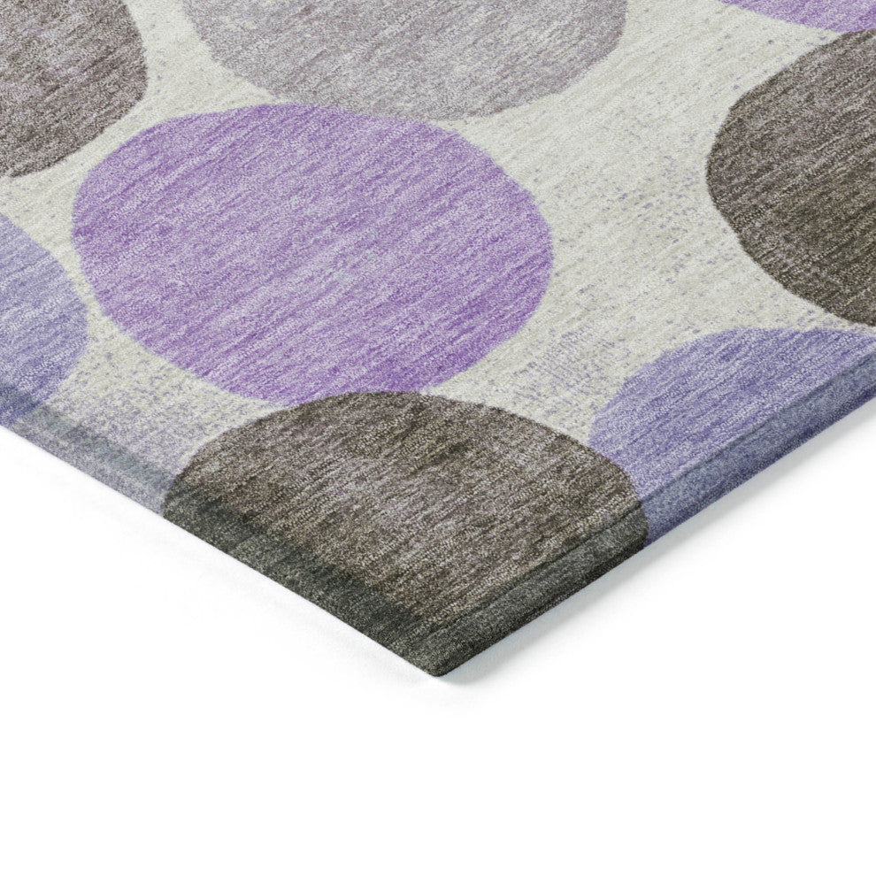 Machine Washable Indoor/Outdoor Chantille ACN1898 Purple 5' x 7'6" Rug