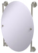 Monte Carlo Oval Frameless Rail Mounted Mirror, Satin Nickel