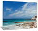 "Rocky Coast Panoramic View" Seashore Canvas Art, 40"x30"