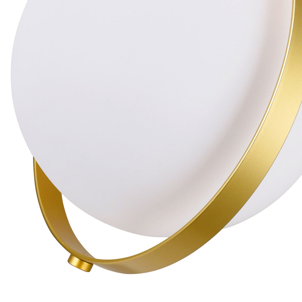 Da Vinci 1 Light Wall Light With Brass Finish