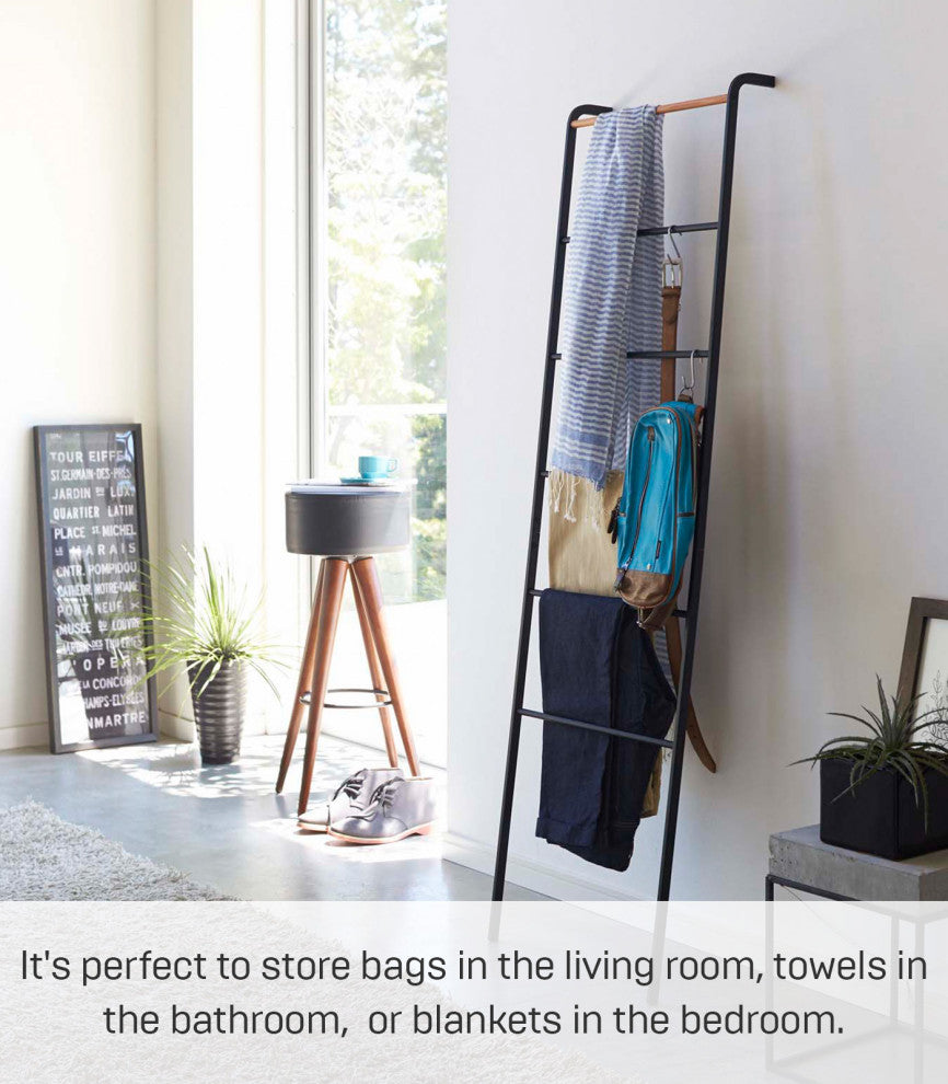 Tower Leaning Ladder Hanger, Black