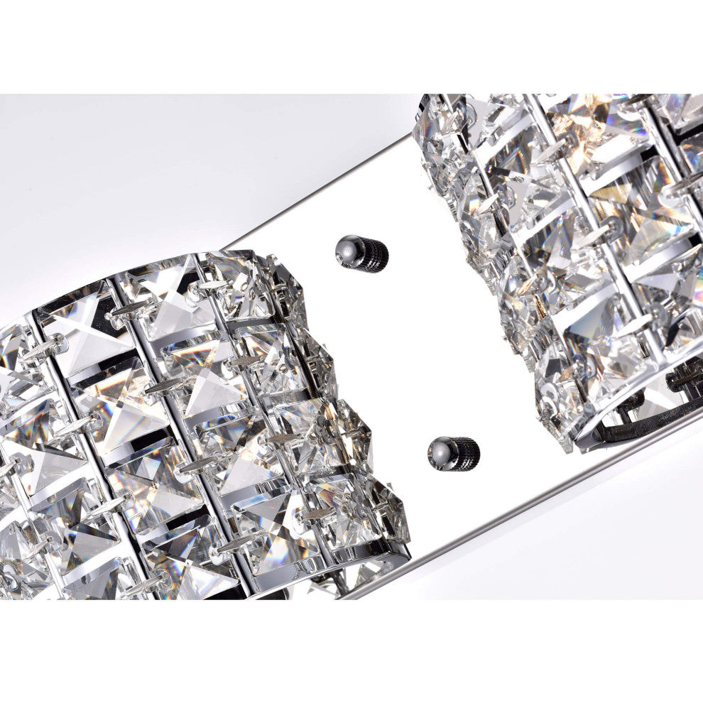 Camille 3-Light Wall Sconce With Crystal Shade