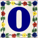 Bouquet Talavera Clay House, Set of 2, Letter O