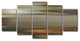 Ready2HangArt 'Blur Stripes LXI' by Tristan Scott, 30"x60", 5 Piece Set