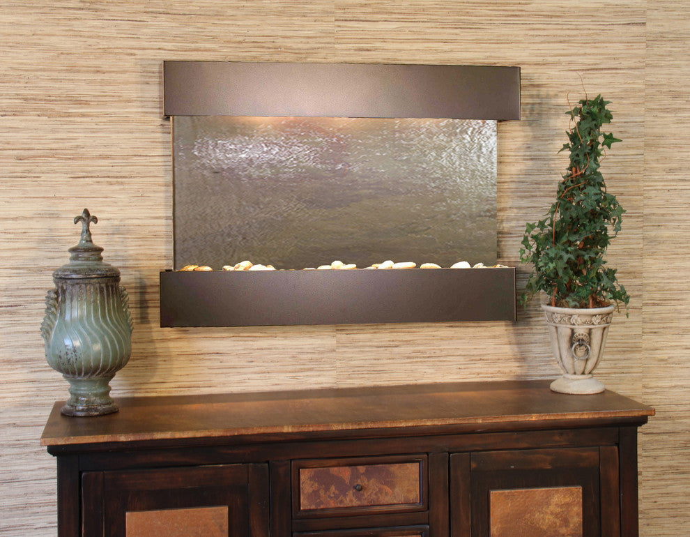 Reflection Creek Water Feature by Adagio, Multi-Color Featherstone, Antique Bron
