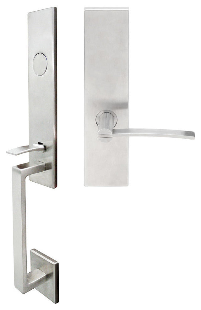 Horizon Lever, Mortise Dummy Handleset, Right Hand, Satin Stainless Steel