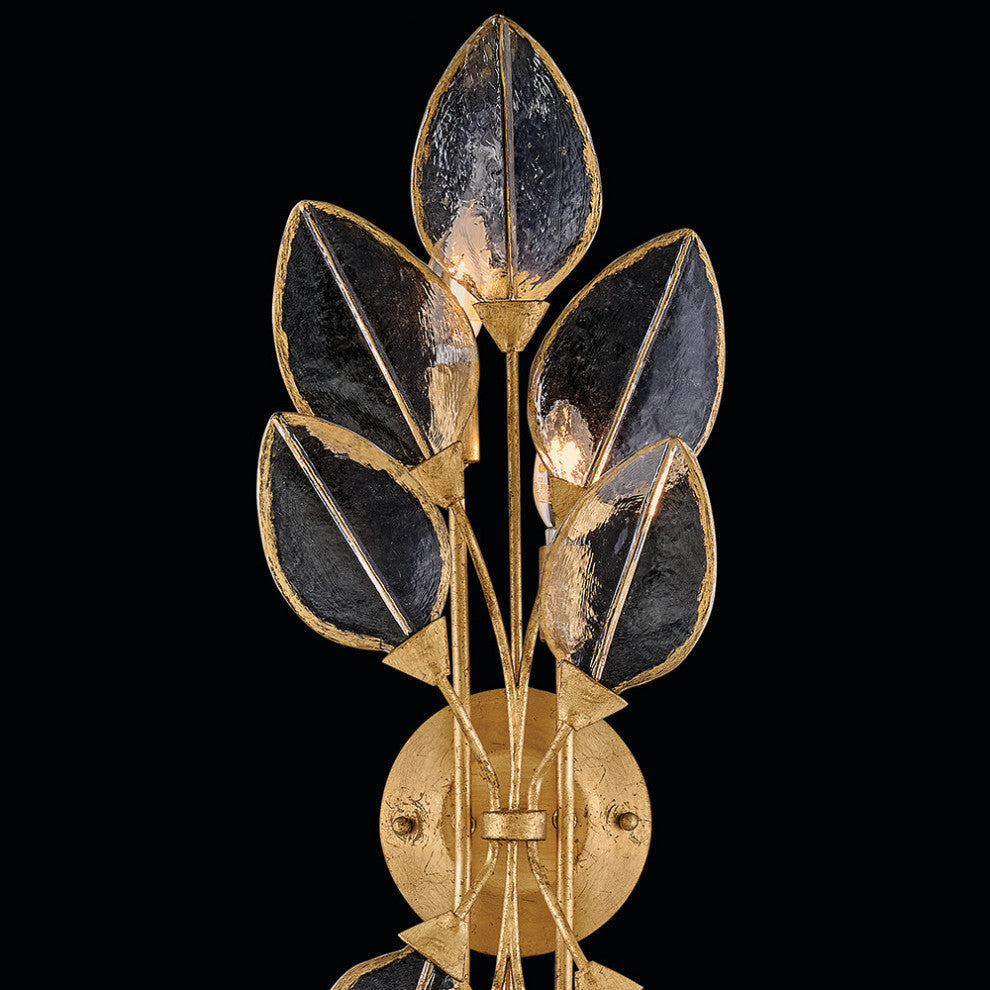 Fredrick Ramond Amira Large Four Light Sconce, Distressed Brass