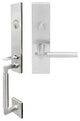 Sequoia Lever, Mortise Entry Handle set, RHR, Satin Stainless Steel