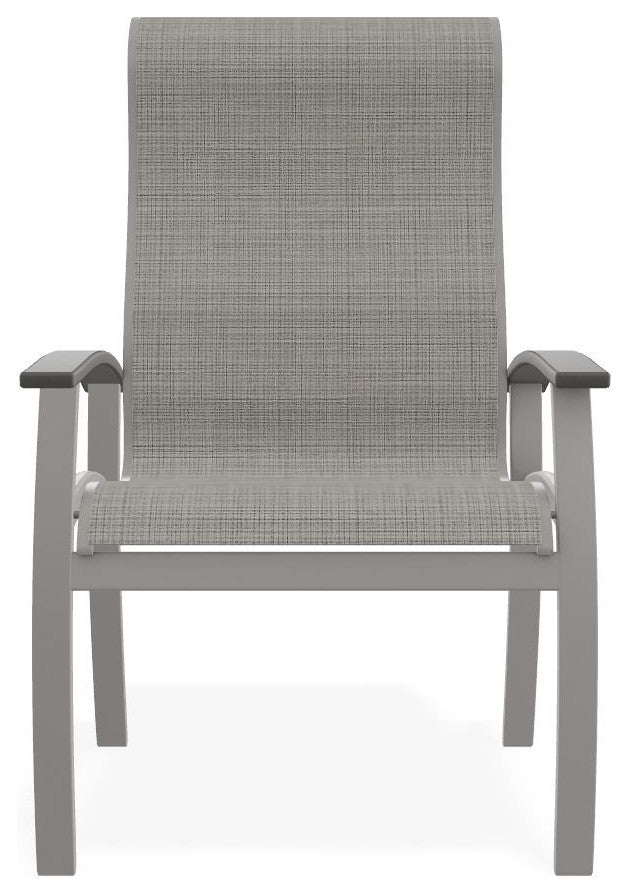Belle Isle Sling Outdoor Dining Chair, Deacon/Beachwood
