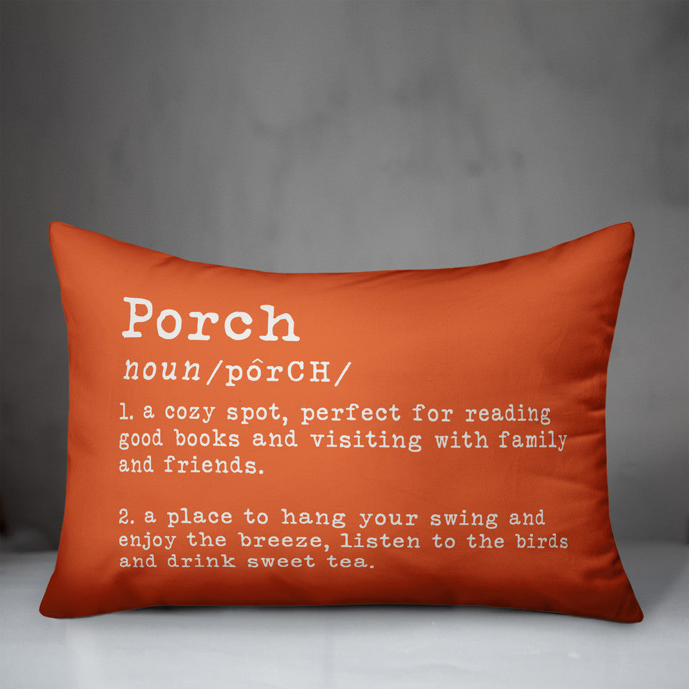 Porch Definition Outdoor Lumbar Pillow