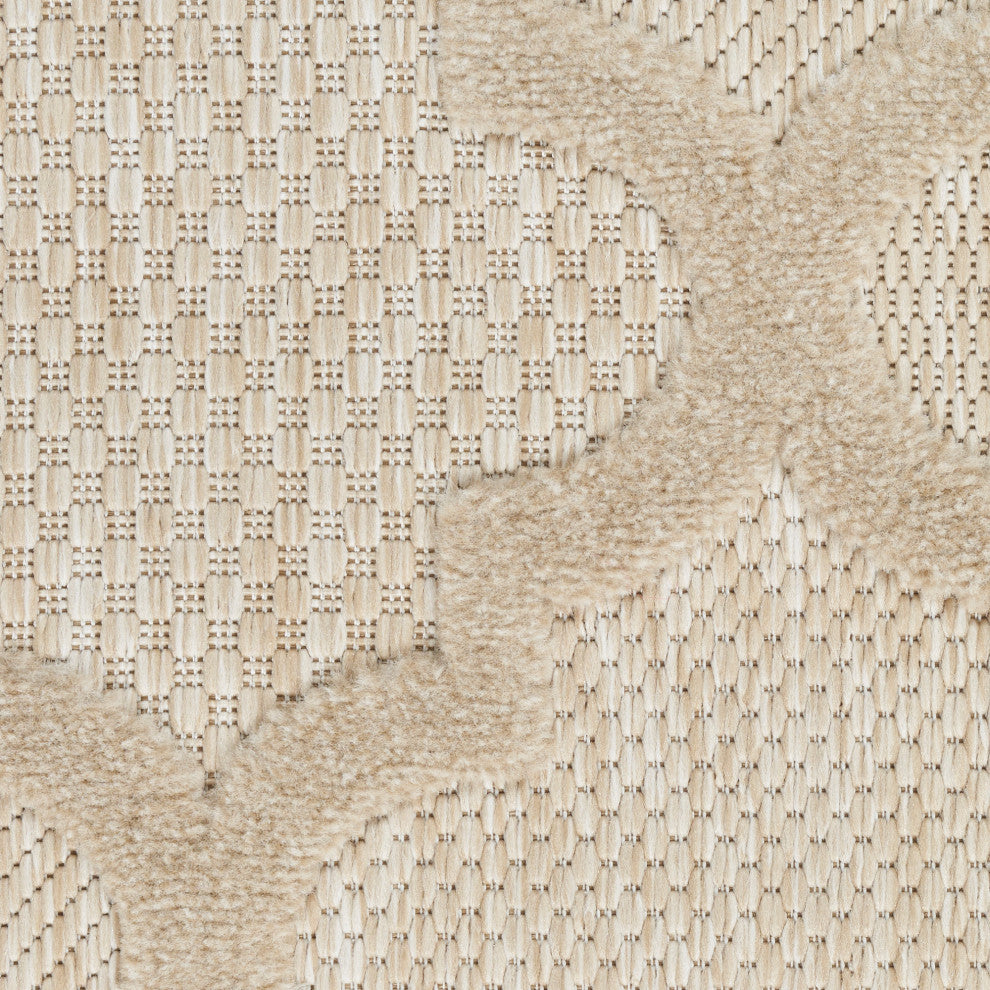 Nourison Nourison Easy Care 2'2" x 14 Cream Modern Rug