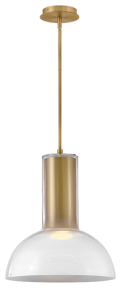 Fredrick Ramond Ombra Large Pendant, Lacquered Brass