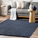 Nuloom Hand Woven Maui Chunky Loop Rug, Navy 5'x7'6"