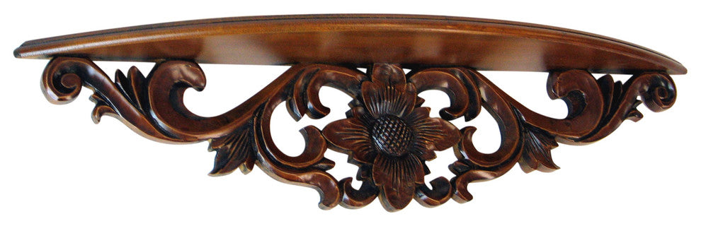 Moonbay Wall Shelf, Brown