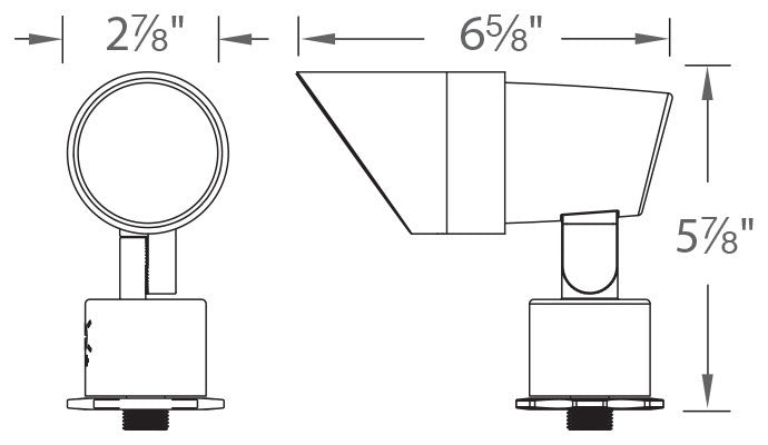 Accent-Light LED 120V Adjustable Beam and Output 3000K, Black