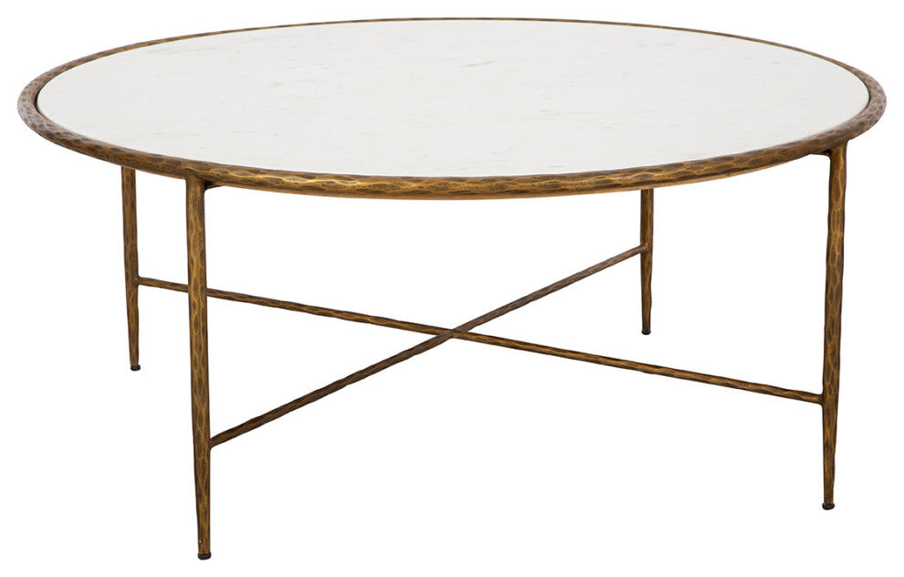 Evelyn Iron Coffee Table, Gold